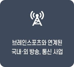 브레인스포츠와 연계된 국내·외 방송, 통신 사업